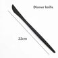 Stainless Steel Knife And Forks Black Tableware Set