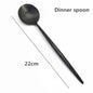 Stainless Steel Knife And Forks Black Tableware Set